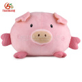 China fabricante de pelúcia bonito squeaky recheado brinquedo macio porco rosa